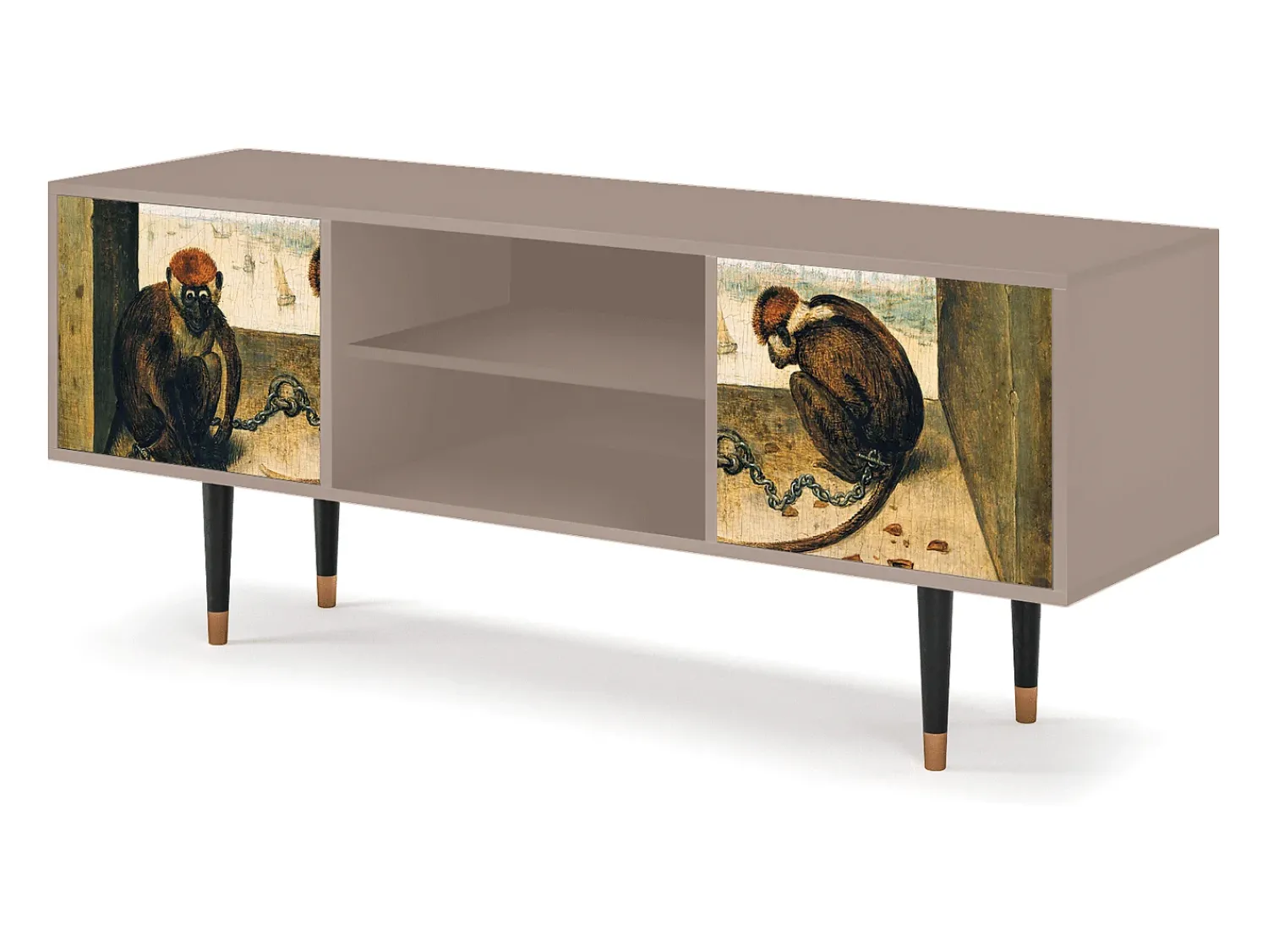 Outlet Mueble de TV - 170х69х48 cm - T2 - Two Monkeys, Latte Bege