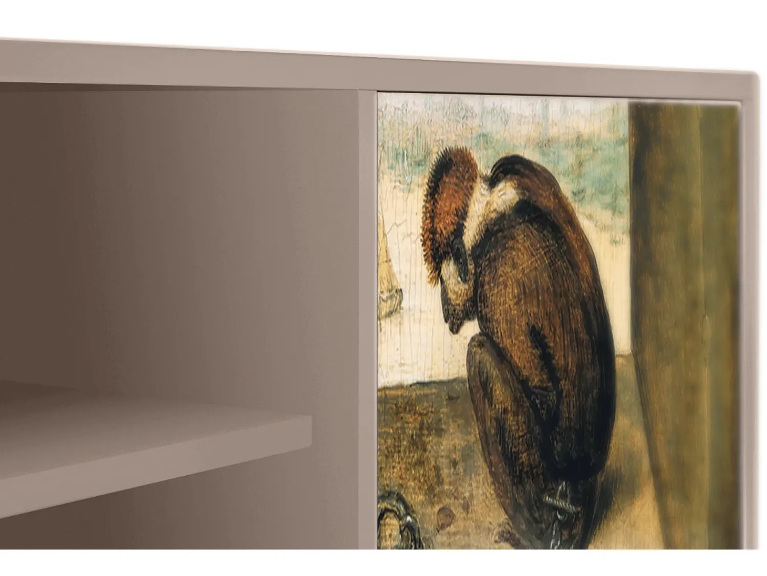 Outlet Mueble de TV - 170х69х48 cm - T2 - Two Monkeys, Latte Bege