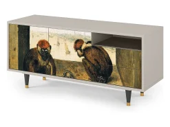 Móvel De Tv| Mueble de TV - 125х56х41 cm - T7 - Two Monkeys, Areia Bege