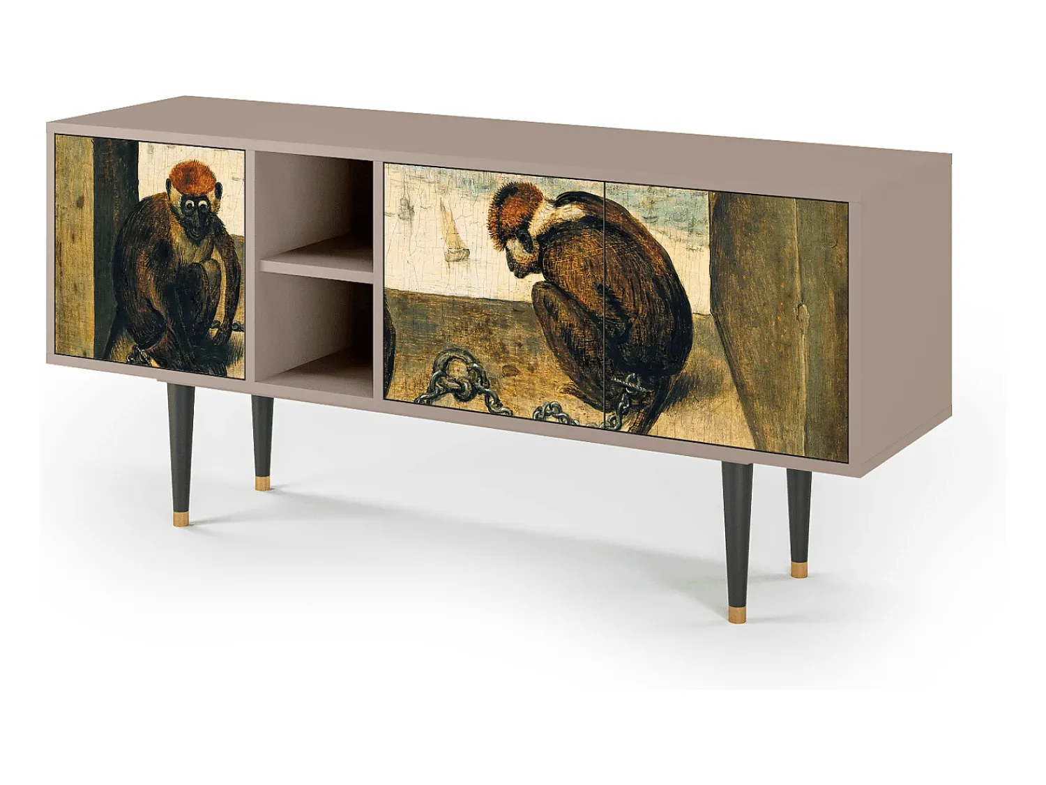 Mueble de TV - 150х69х41 cm - T5 - Two Monkeys, Latte^ Móvel De Tv