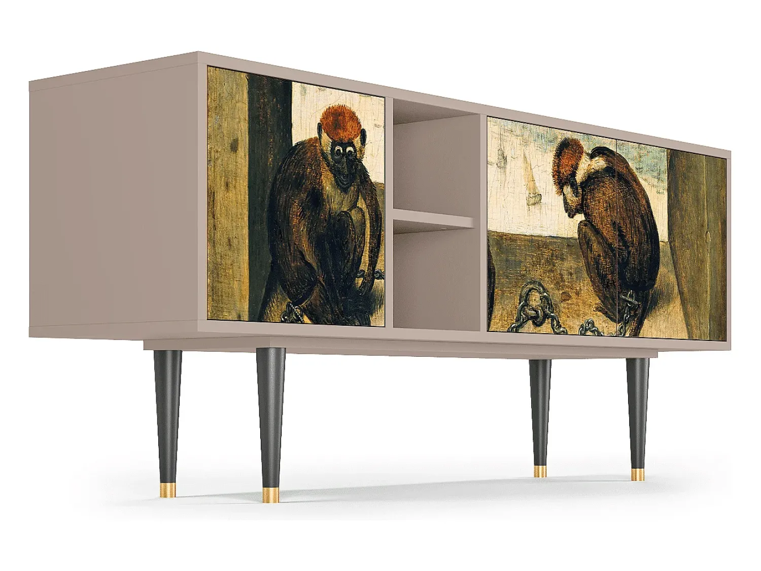 Mueble de TV - 150х69х41 cm - T5 - Two Monkeys, Latte^ Móvel De Tv