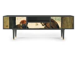 Móvel De Tv| Mueble de TV - 170х59х41 cm - T6 - Two Monkeys, Antracite Cinza antracite