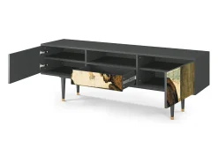 Móvel De Tv| Mueble de TV - 170х59х41 cm - T6 - Two Monkeys, Antracite Cinza antracite