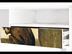 Mueble de TV - 115х59х48 cm - T3 - Two Monkeys, Branco^ Móvel De Tv