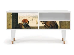 Mueble de TV - 115х59х48 cm - T3 - Two Monkeys, Branco^ Móvel De Tv