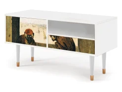 Mueble de TV - 115х59х48 cm - T3 - Two Monkeys, Branco^ Móvel De Tv