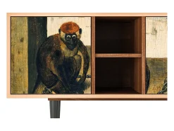 Discount Mueble de TV - 150х69х41 cm - T5 - Two Monkeys, Nogueira Castanho