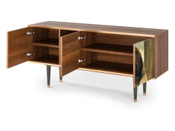 Discount Mueble de TV - 150х69х41 cm - T5 - Two Monkeys, Nogueira Castanho