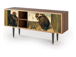 Discount Mueble de TV - 150х69х41 cm - T5 - Two Monkeys, Nogueira Castanho