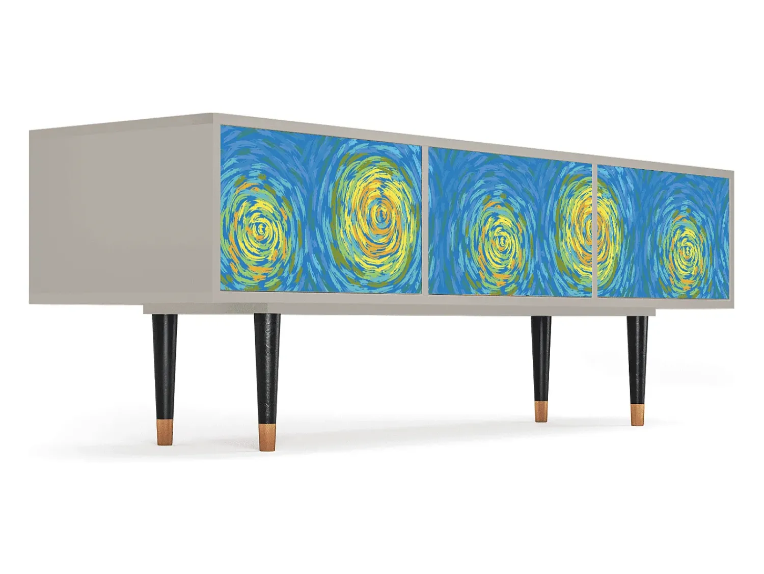 Móvel De Tv* Mueble de TV - 170х59х48 cm - T4 - Van Gogh Lights, Areia Bege
