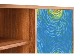 Mueble de TV - 170х69х48 cm - T2 - Van Gogh Lights, Nogueira^ Móvel De Tv