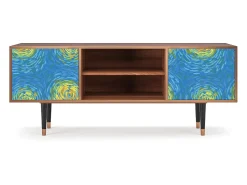 Mueble de TV - 170х69х48 cm - T2 - Van Gogh Lights, Nogueira^ Móvel De Tv