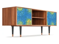 Mueble de TV - 170х69х48 cm - T2 - Van Gogh Lights, Nogueira^ Móvel De Tv