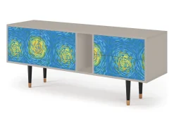 Móvel De Tv* Mueble de TV - 170х69х48 cm - T1 - Van Gogh Lights, Areia Bege