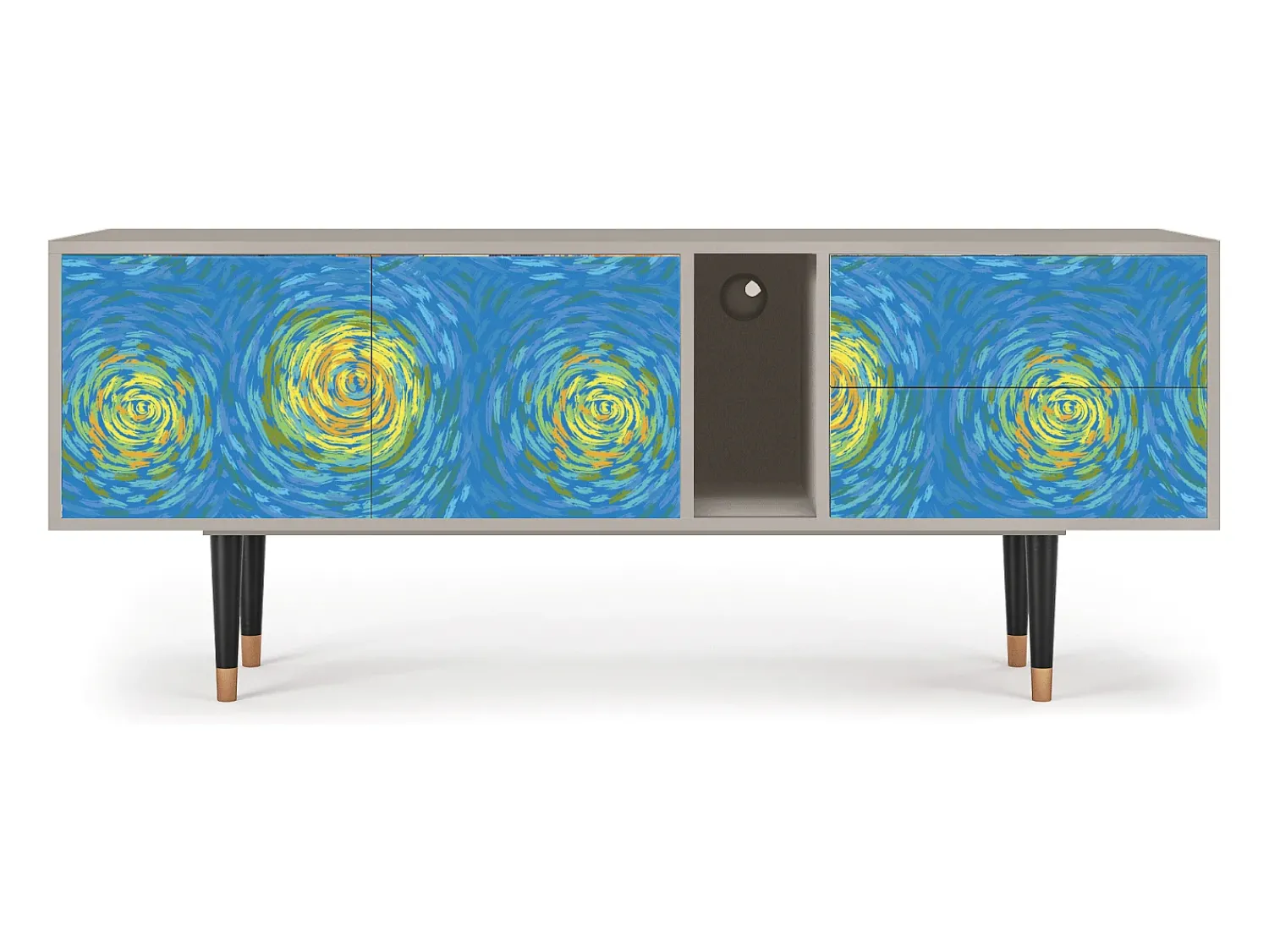 Móvel De Tv* Mueble de TV - 170х69х48 cm - T1 - Van Gogh Lights, Areia Bege