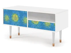 Móvel De Tv* Mueble de TV - 115х59х48 cm - T3 - Van Gogh Lights, Branco Bege