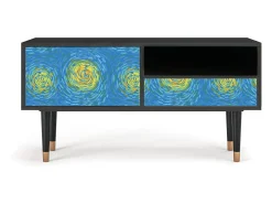 Móvel De Tv* Mueble de TV - 115х59х48 cm - T3 - Van Gogh Lights, Antracite Cinza antracite