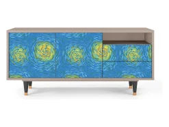 Móvel De Tv| Mueble de TV - 125х56х41 cm - T7 - Van Gogh Lights, Latte Bege