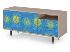 Móvel De Tv| Mueble de TV - 125х56х41 cm - T7 - Van Gogh Lights, Latte Bege