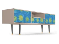 Mueble de TV - 170х59х41 cm - T6 - Van Gogh Lights, Latte^ Móvel De Tv
