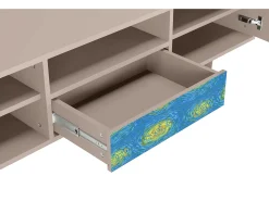 Mueble de TV - 170х59х41 cm - T6 - Van Gogh Lights, Latte^ Móvel De Tv