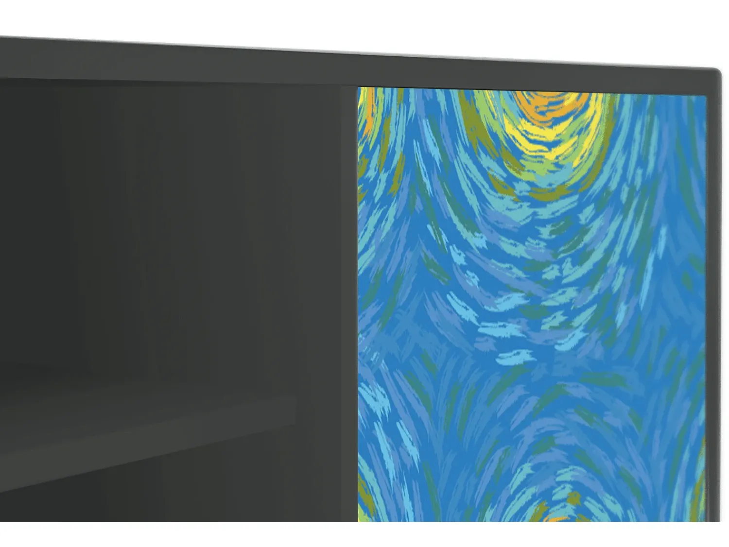 Mueble de TV - 170х69х48 cm - T2 - Van Gogh Lights, Antracite^ Móvel De Tv