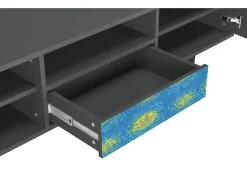 Sale Mueble de TV - 170х59х41 cm - T6 - Van Gogh Lights, Antracite Cinza antracite
