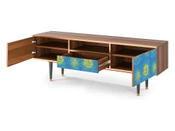 Mueble de TV - 170х59х41 cm - T6 - Van Gogh Lights, Nogueira^ Móvel De Tv