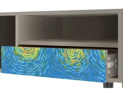 Mueble de TV - 115х59х48 cm - T3 - Van Gogh Lights, Areia^ Móvel De Tv