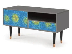 Mueble de TV - 115х59х48 cm - T3 - Van Gogh Lights, Cinza^ Móvel De Tv
