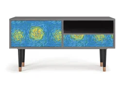 Mueble de TV - 115х59х48 cm - T3 - Van Gogh Lights, Cinza^ Móvel De Tv