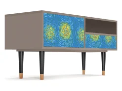 Móvel De Tv| Mueble de TV - 115х59х48 cm - T3 - Van Gogh Lights, Latte Bege