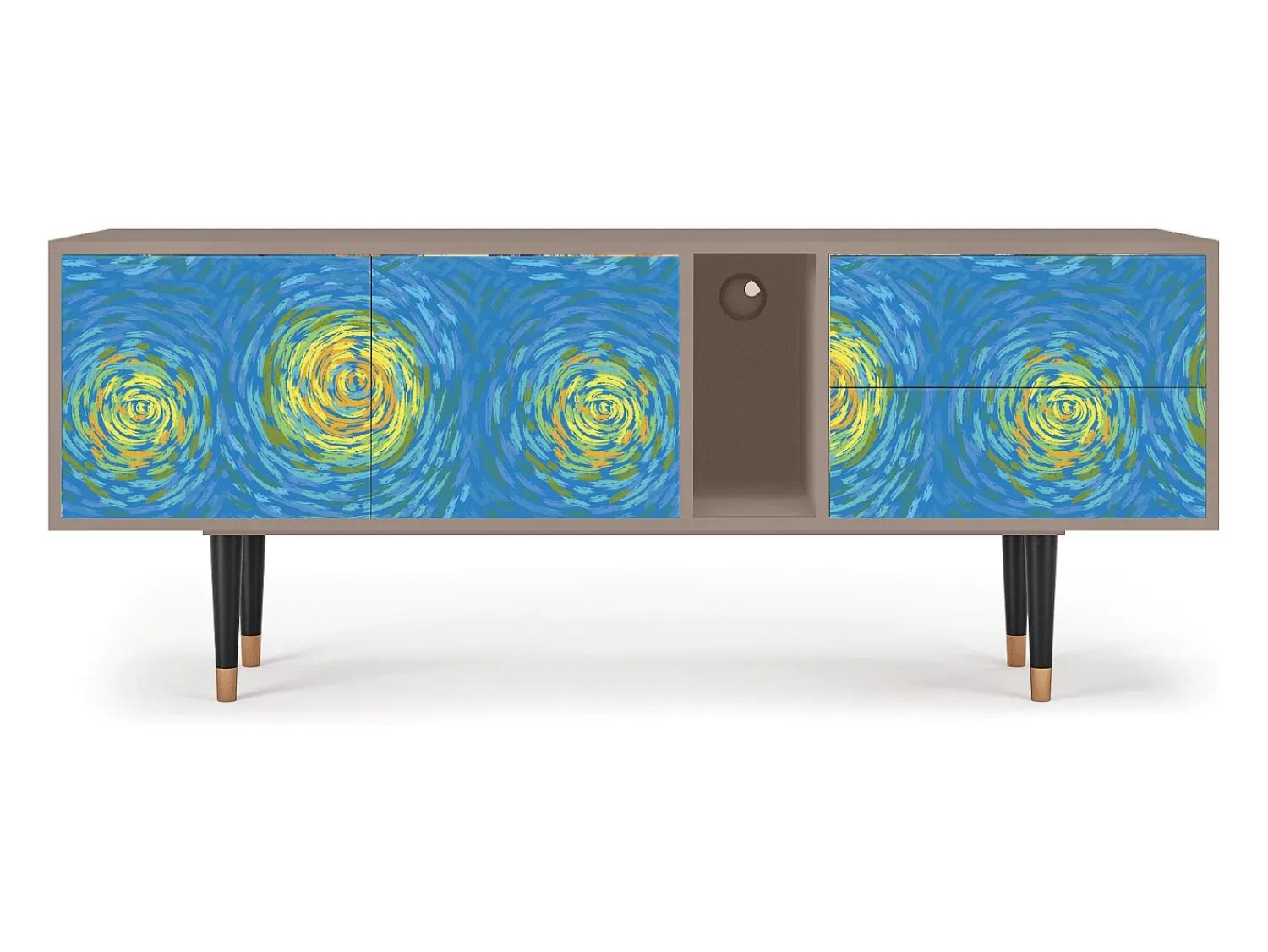 Clearance Mueble de TV - 170х69х48 cm - T1 - Van Gogh Lights, Latte Bege