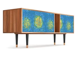 Mueble de TV - 170х69х48 cm - T1 - Van Gogh Lights, Nogueira^ Móvel De Tv