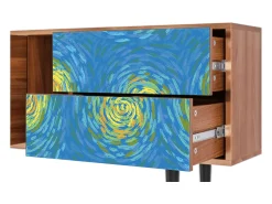 Mueble de TV - 170х69х48 cm - T1 - Van Gogh Lights, Nogueira^ Móvel De Tv