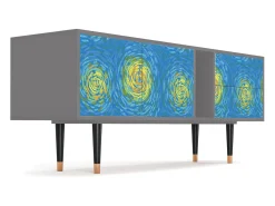 Outlet Mueble de TV - 170х69х48 cm - T1 - Van Gogh Lights, Cinza Cinzento