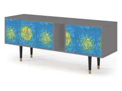 Outlet Mueble de TV - 170х69х48 cm - T1 - Van Gogh Lights, Cinza Cinzento