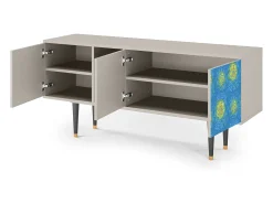 Móvel De Tv* Mueble de TV - 150х69х41 cm - T5 - Van Gogh Lights, Areia Bege