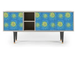 Móvel De Tv* Mueble de TV - 150х69х41 cm - T5 - Van Gogh Lights, Areia Bege