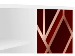 Móvel De Tv* Mueble de TV - 170х69х48 cm - T2 - Velvet 1920's, Branco Bege