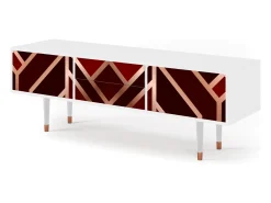 Mueble de TV - 170х59х48 cm - T4 - Velvet 1920's, Branco^ Móvel De Tv