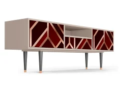 Móvel De Tv| Mueble de TV - 170х59х41 cm - T6 - Velvet 1920's, Latte Bege
