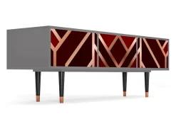 Mueble de TV - 170х59х48 cm - T4 - Velvet 1920's, Cinza^ Móvel De Tv