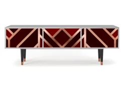 Mueble de TV - 170х59х48 cm - T4 - Velvet 1920's, Cinza^ Móvel De Tv