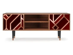 Best Mueble de TV - 170х69х48 cm - T2 - Velvet 1920's, Nogueira Castanho