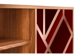 Best Mueble de TV - 170х69х48 cm - T2 - Velvet 1920's, Nogueira Castanho