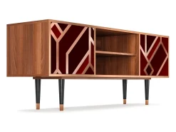 Best Mueble de TV - 170х69х48 cm - T2 - Velvet 1920's, Nogueira Castanho