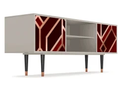 Móvel De Tv| Mueble de TV - 170х69х48 cm - T2 - Velvet 1920's, Areia Bege