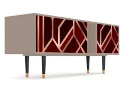 Mueble de TV - 170х69х48 cm - T1 - Velvet 1920's, Latte^ Móvel De Tv