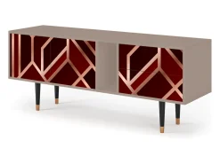 Mueble de TV - 170х69х48 cm - T1 - Velvet 1920's, Latte^ Móvel De Tv